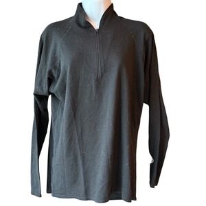 MARMOT Women's Long Sleeve 1/4 Zip Base Layer Shirt Black Size Large‎